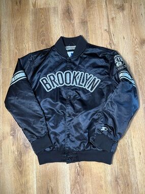 Brooklyn  Nets Starter Jacket - Black